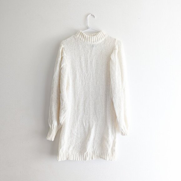 Oversized Balloon Sleeve Sweater in Cream - Picture 2 of 2